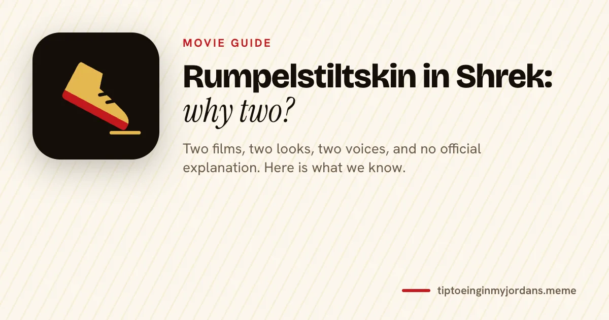 Rumpelstiltskin in Shrek: the two versions of the character compared