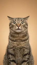 Owner-generated tip toe meme video, Input photos: Corgi + surprised cat